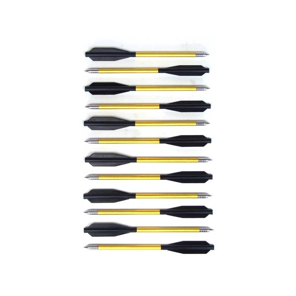 Man Kung 6,5 Zoll Aluminium Armbrust Bolzen 12er-Pack (Ø6mm)
