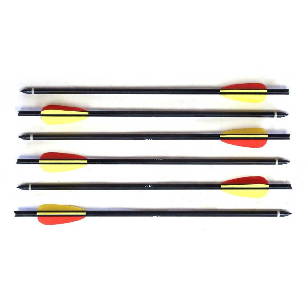Man Kung 14 Zoll Aluminium Armbrust Bolzen Schwarz 6er-Pack (Ø8mm)