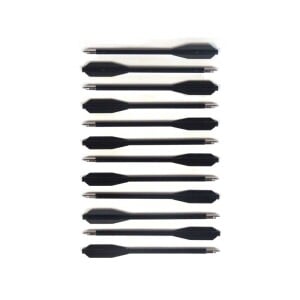 Man Kung 6,5 Zoll schwarze Kunststoff Armbrust Bolzen 12er-Pack (Ø6mm)